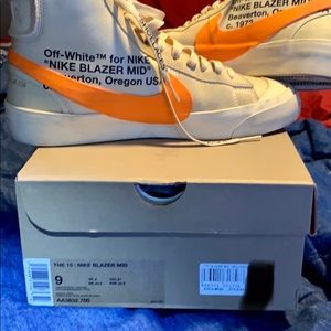 Off white nike blazers